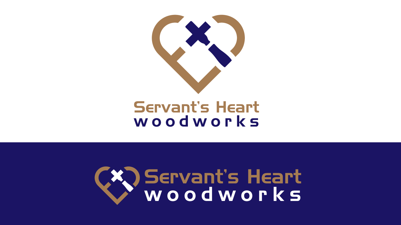 Logo Design by adjeiiBlack for Servants Heart Woodworks | Design #32213060