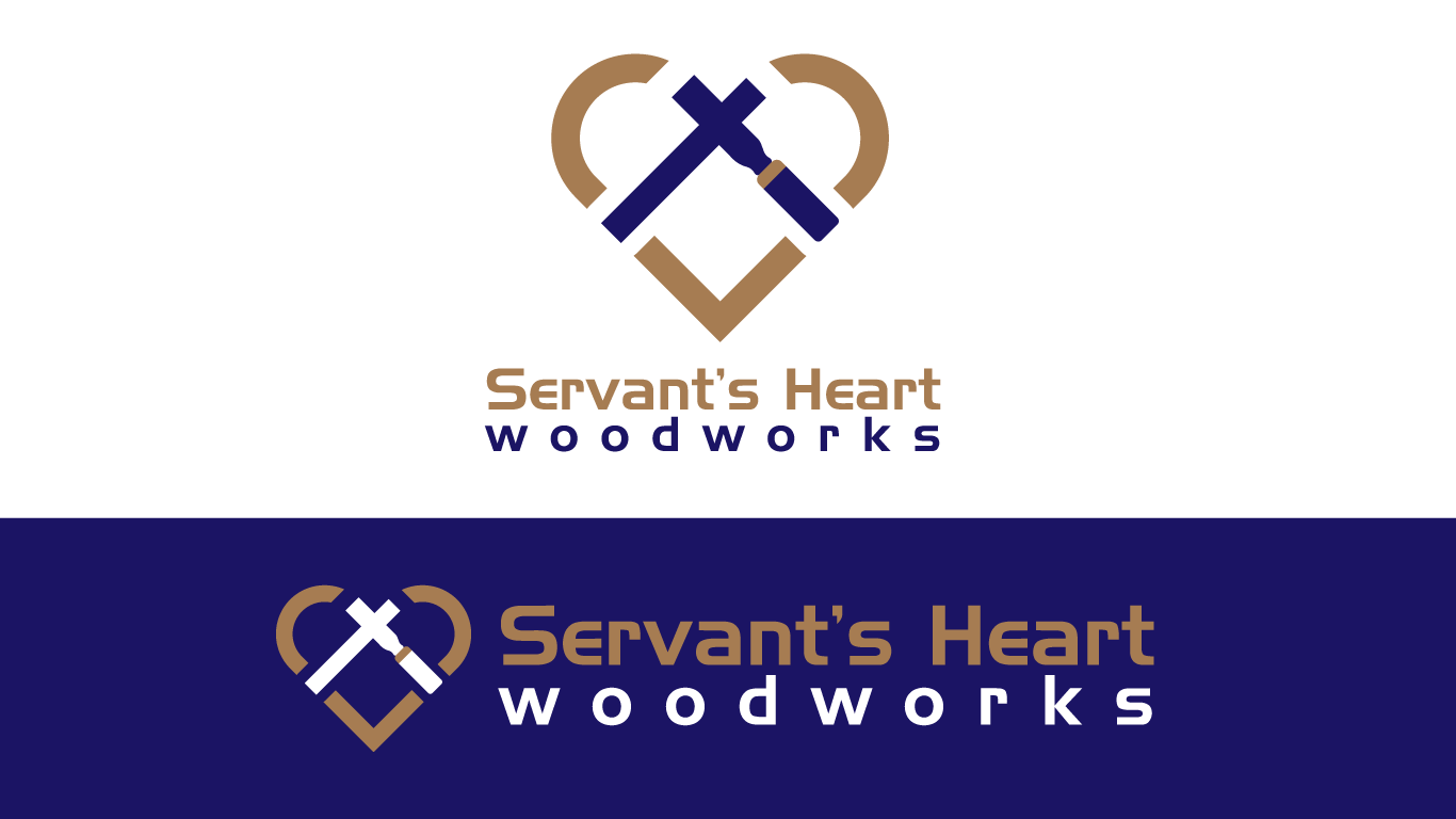 Logo Design by adjeiiBlack for Servants Heart Woodworks | Design #32214979