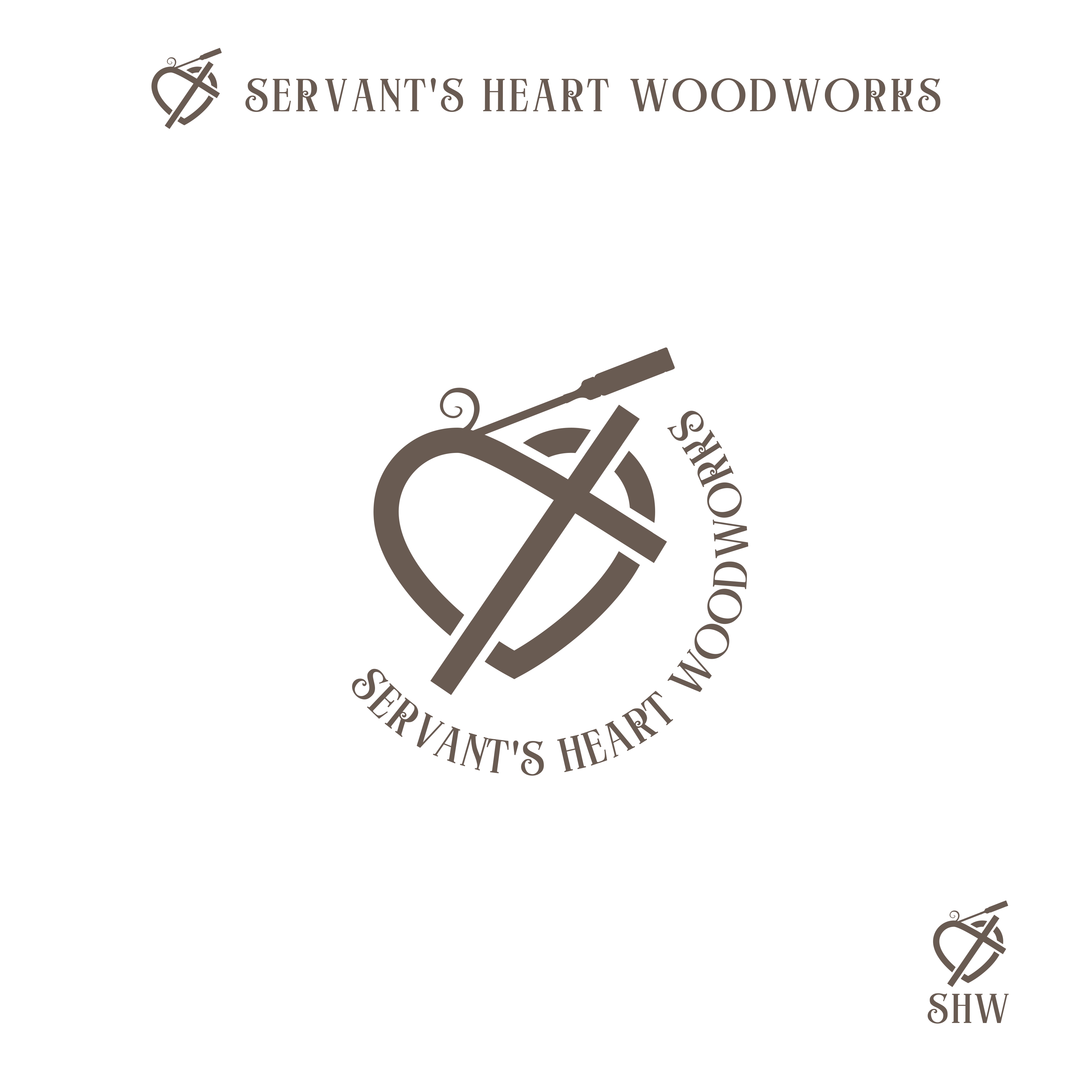 Logo Design by A10 for Servants Heart Woodworks | Design #32212193