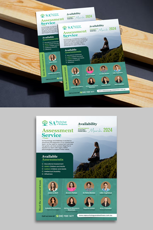 Design de Flyer par debdesign pour SA Psychology & Wellness | Design : #32219389