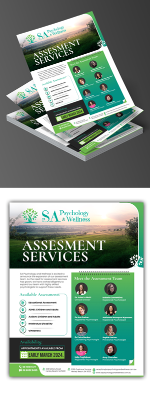Design de Flyer par debdesign pour SA Psychology & Wellness | Design : #32219971