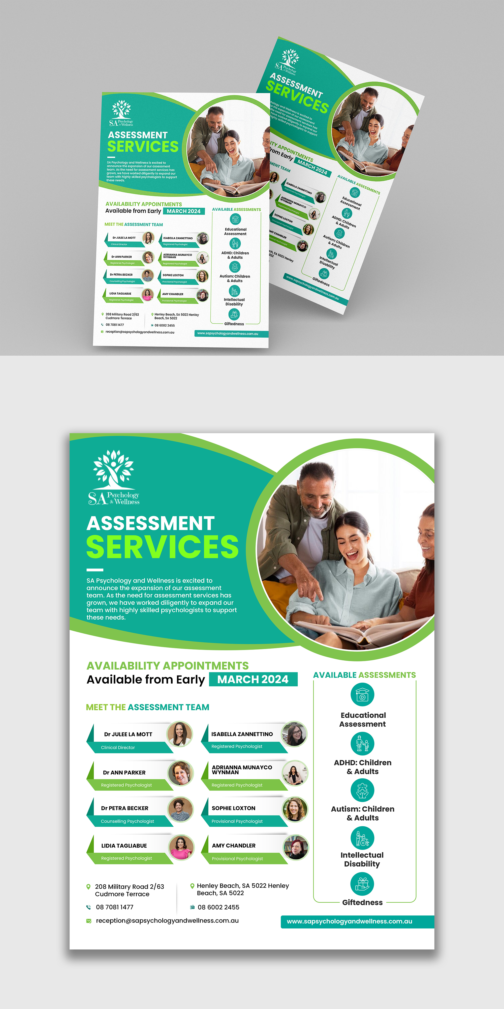 Design de Flyer par debdesign pour SA Psychology & Wellness | Design #32223835