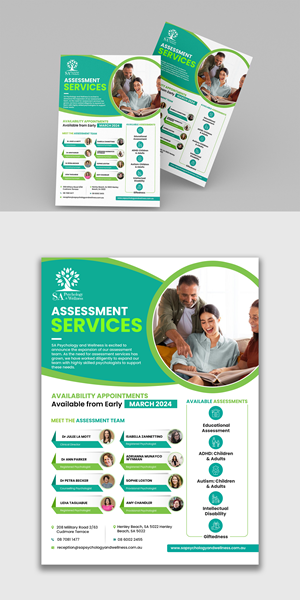 Design de Flyer par debdesign pour SA Psychology & Wellness | Design : #32223835