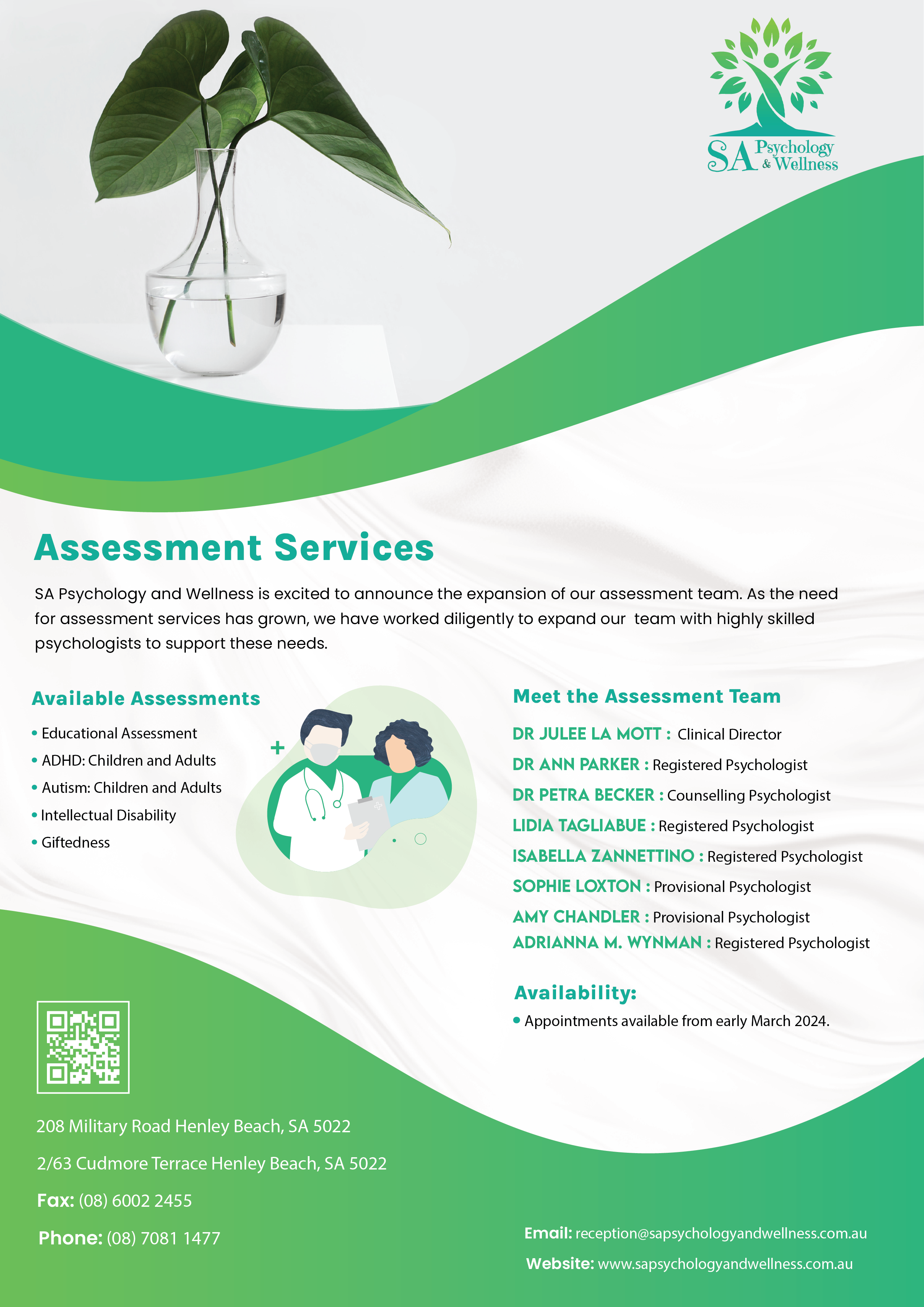 Design de Flyer par ecorokerz pour SA Psychology & Wellness | Design #32219027