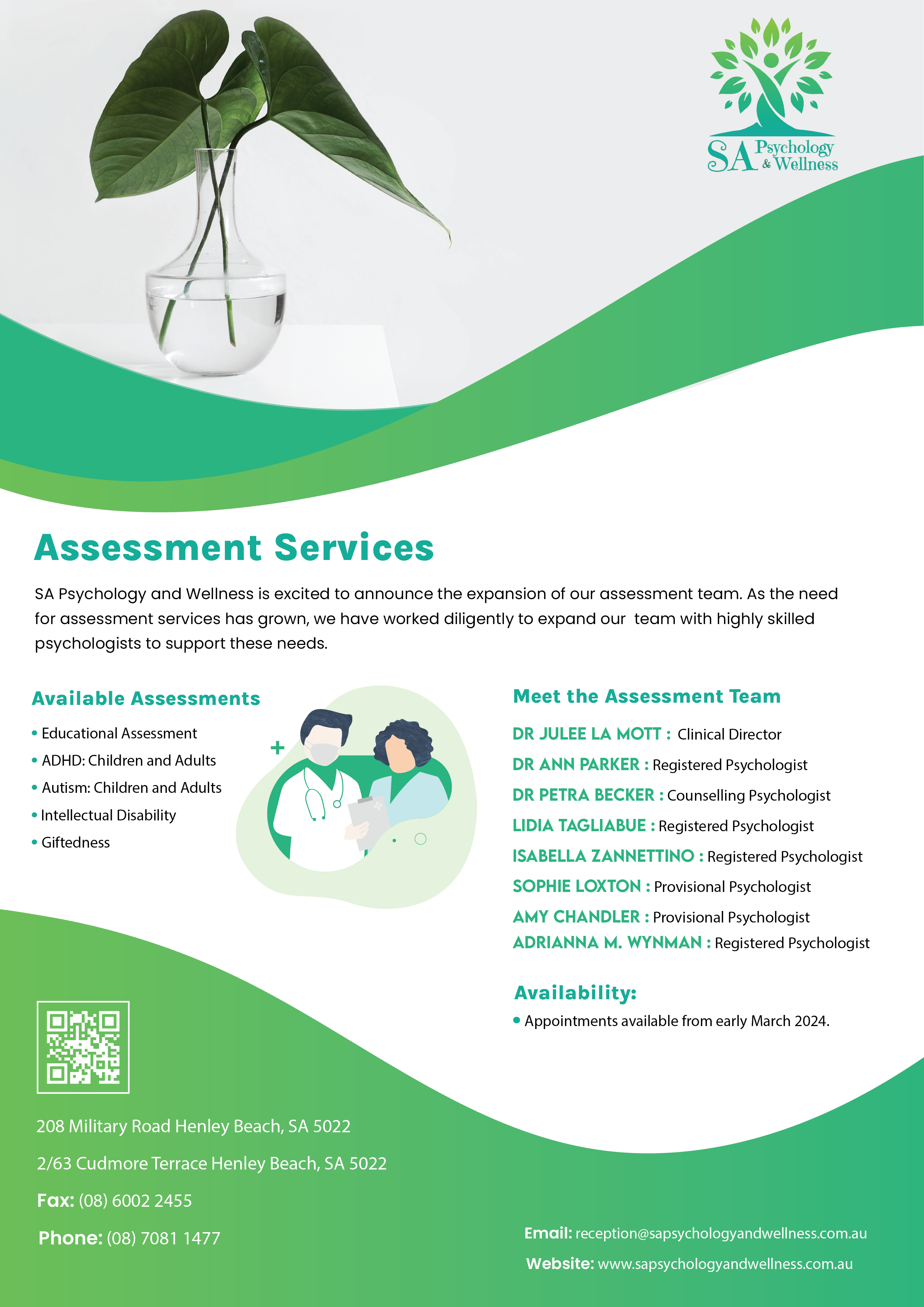Design de Flyer par ecorokerz pour SA Psychology & Wellness | Design #32219028