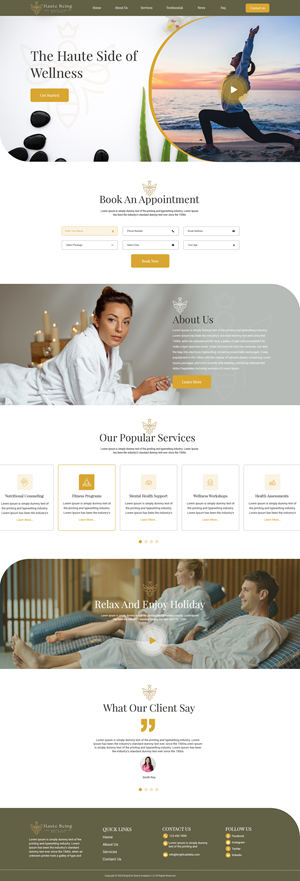 Web Design by Sabarni De designer for this project | Design: #32248904