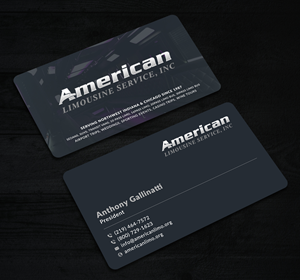 Business Card Design by Sun Moon Graphic Designer for AMERICAN LIMOUSINE SERVICE INC. | Design: #32222991