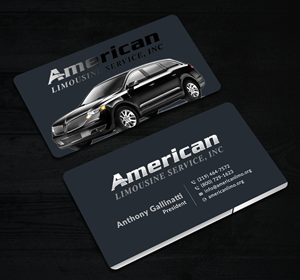 Business Card Design by Sun Moon Graphic Designer for AMERICAN LIMOUSINE SERVICE INC. | Design: #32222993