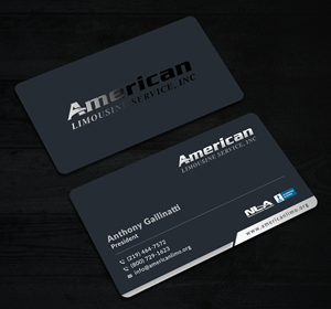 Business Card Design by Sun Moon Graphic Designer for AMERICAN LIMOUSINE SERVICE INC. | Design: #32222994