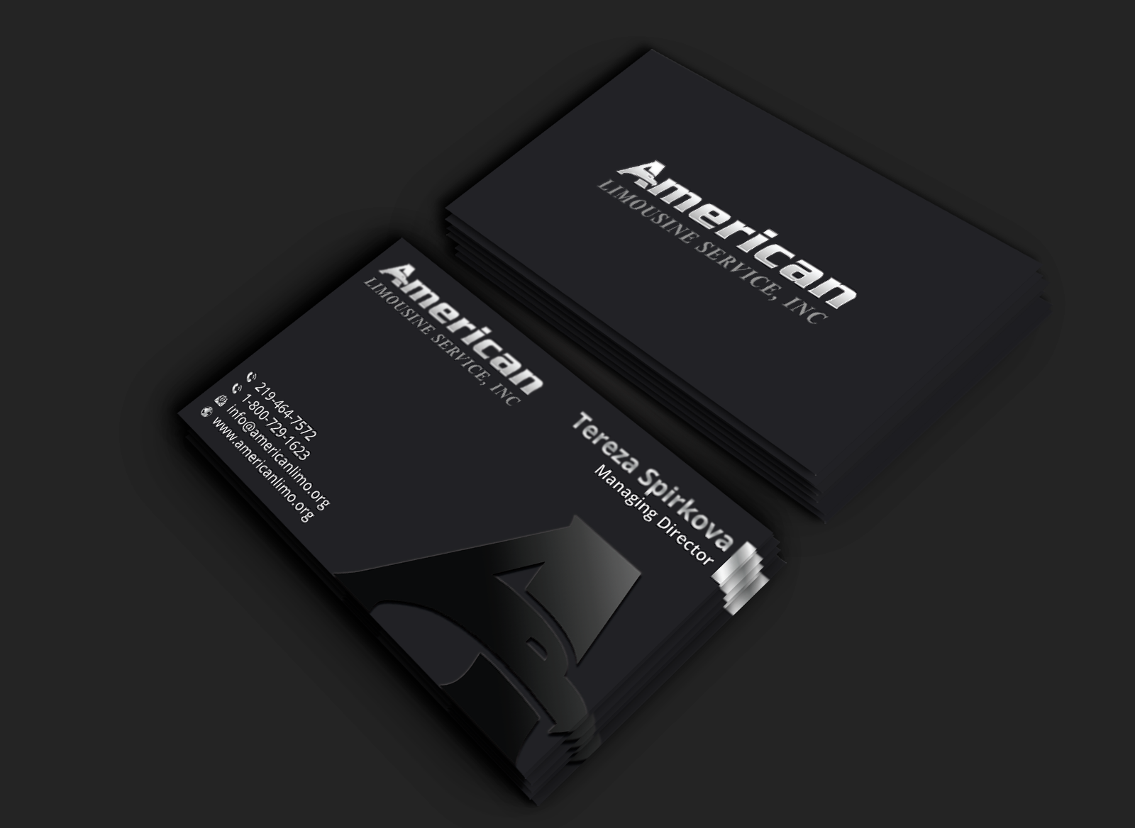 Business Card Design by DesignerShahadat for AMERICAN LIMOUSINE SERVICE INC. | Design #32220558