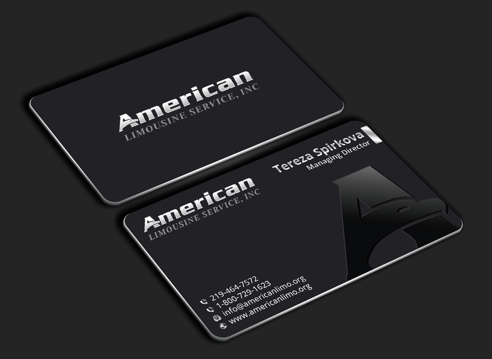 Business Card Design by DesignerShahadat for AMERICAN LIMOUSINE SERVICE INC. | Design #32220561