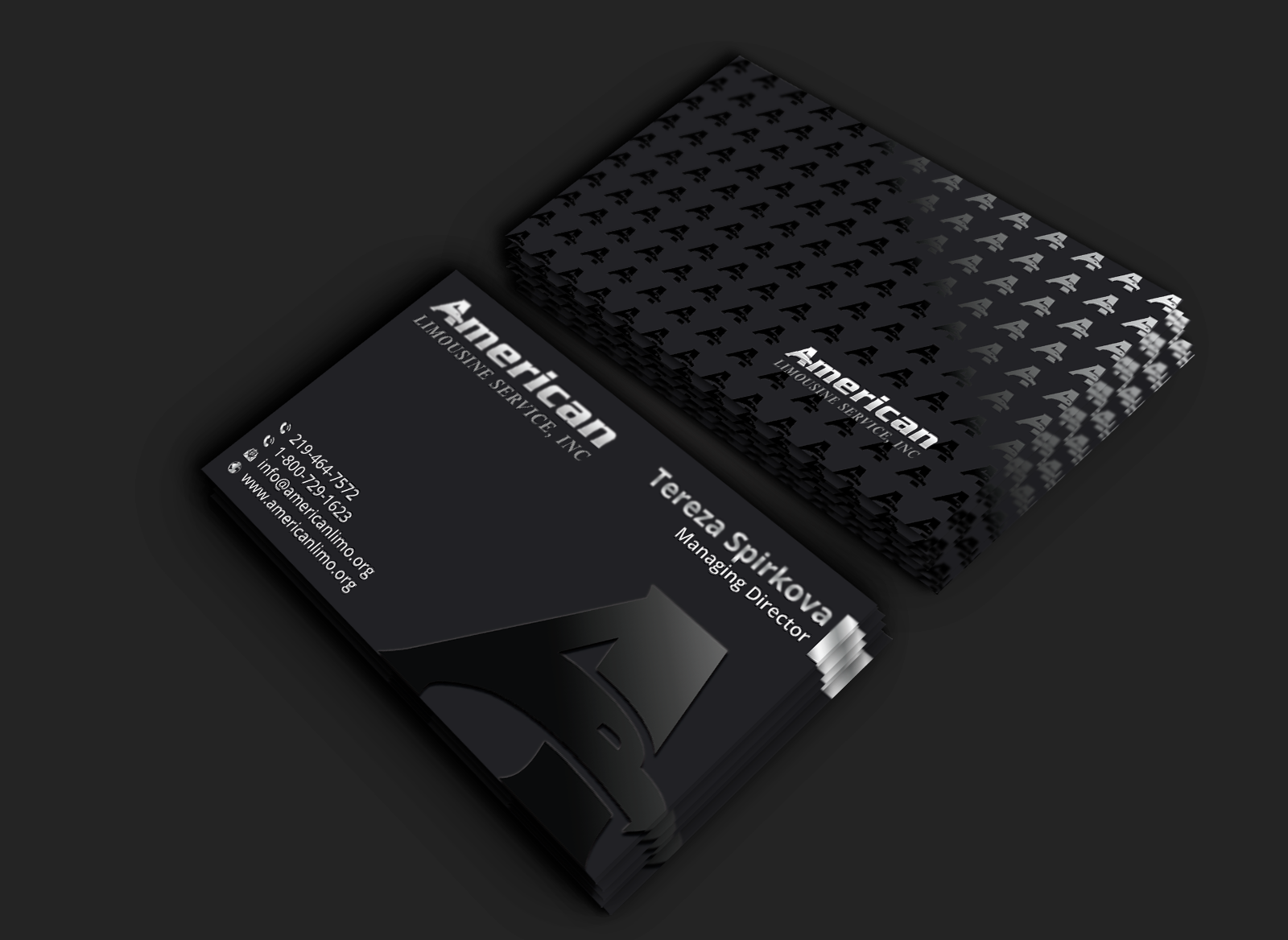 Design de Carte de Visite par DesignerShahadat pour AMERICAN LIMOUSINE SERVICE INC. | Design #32220575