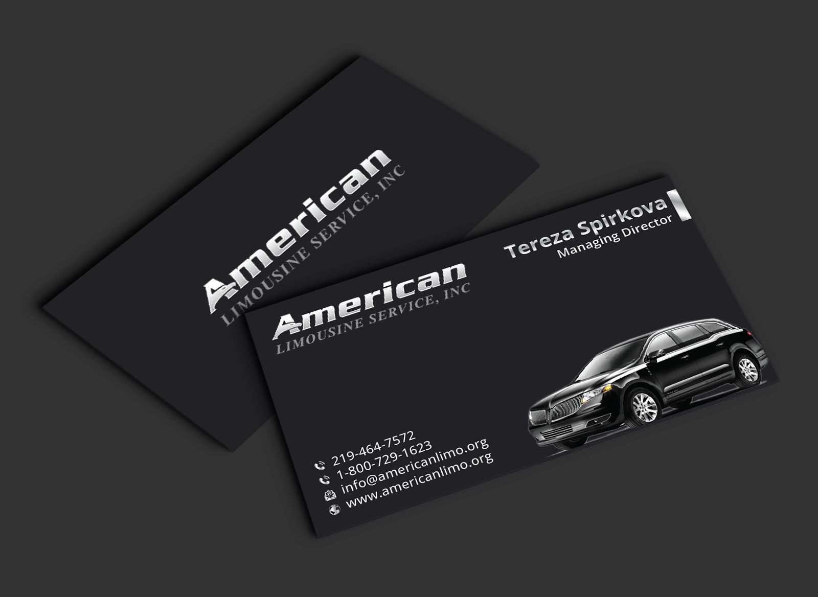 Business Card Design by DesignerShahadat for AMERICAN LIMOUSINE SERVICE INC. | Design #32220630
