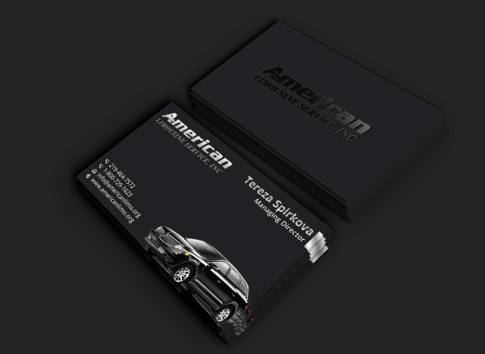 Business Card Design by DesignerShahadat for AMERICAN LIMOUSINE SERVICE INC. | Design #32220633