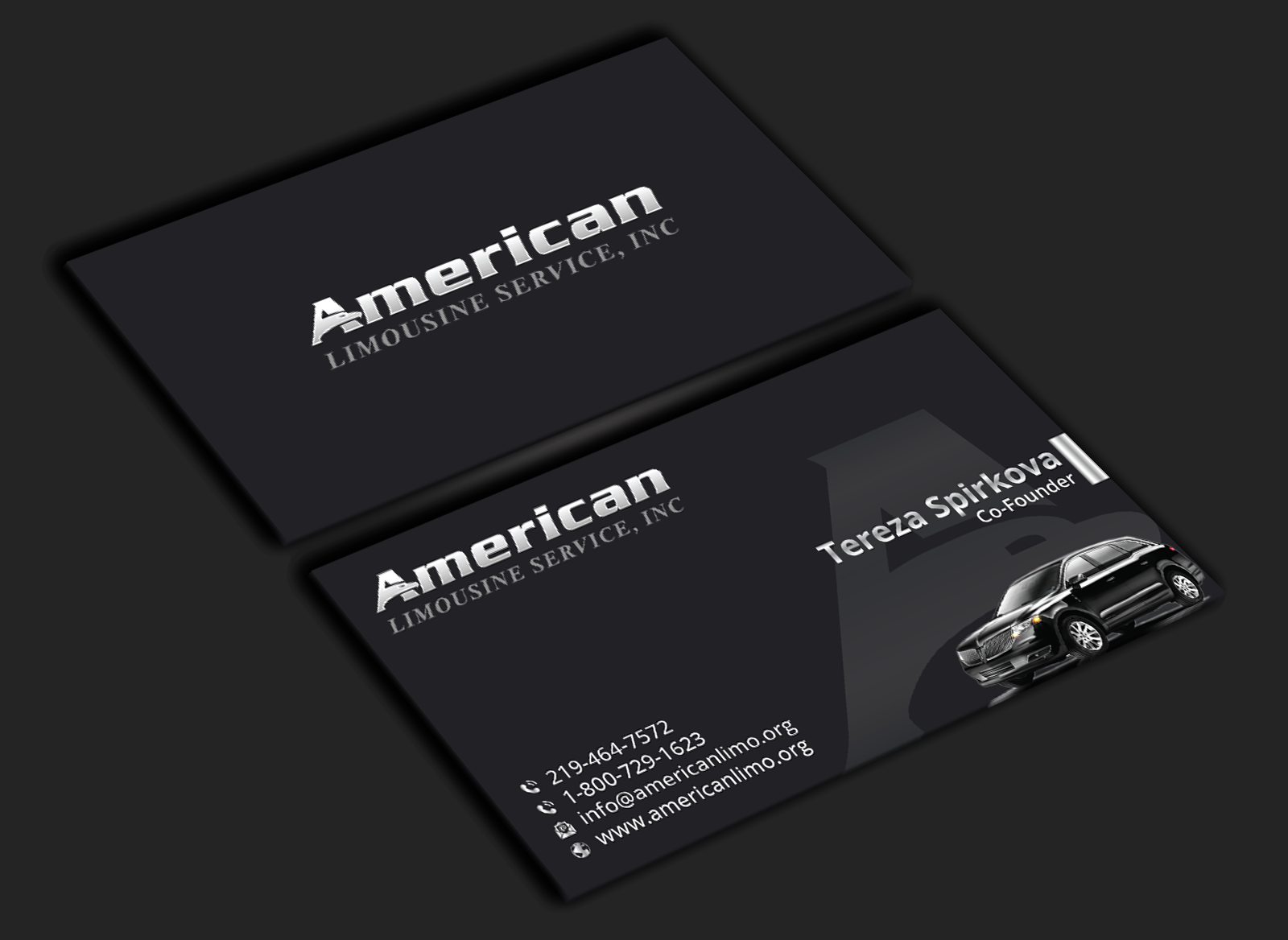 Business Card Design by DesignerShahadat for AMERICAN LIMOUSINE SERVICE INC. | Design #32220768
