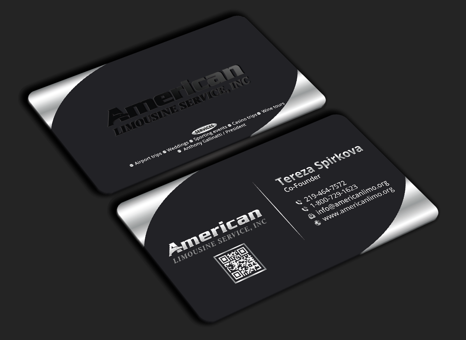 Business Card Design by DesignerShahadat for AMERICAN LIMOUSINE SERVICE INC. | Design #32222902