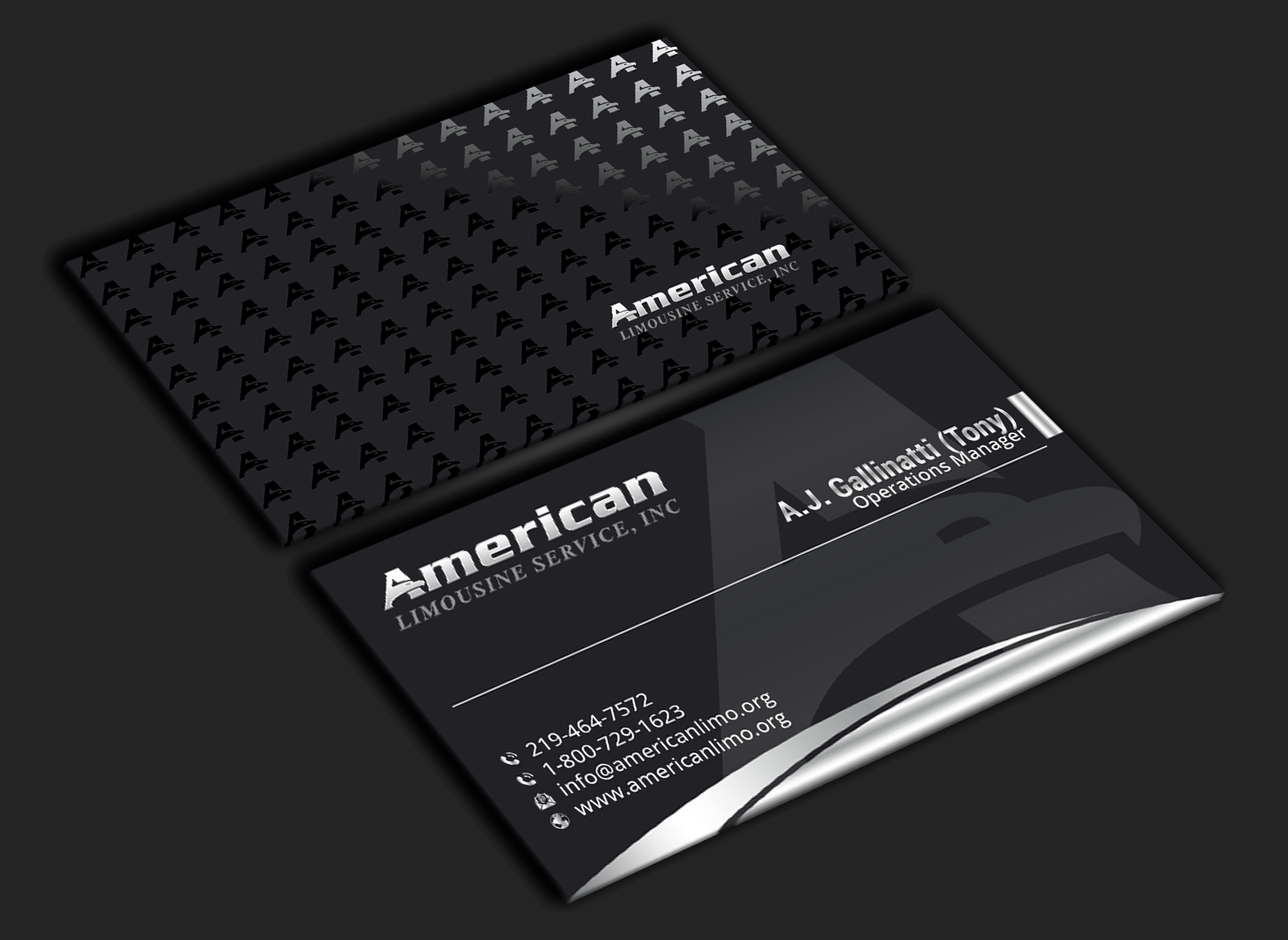 Design de Carte de Visite par DesignerShahadat pour AMERICAN LIMOUSINE SERVICE INC. | Design #32223019