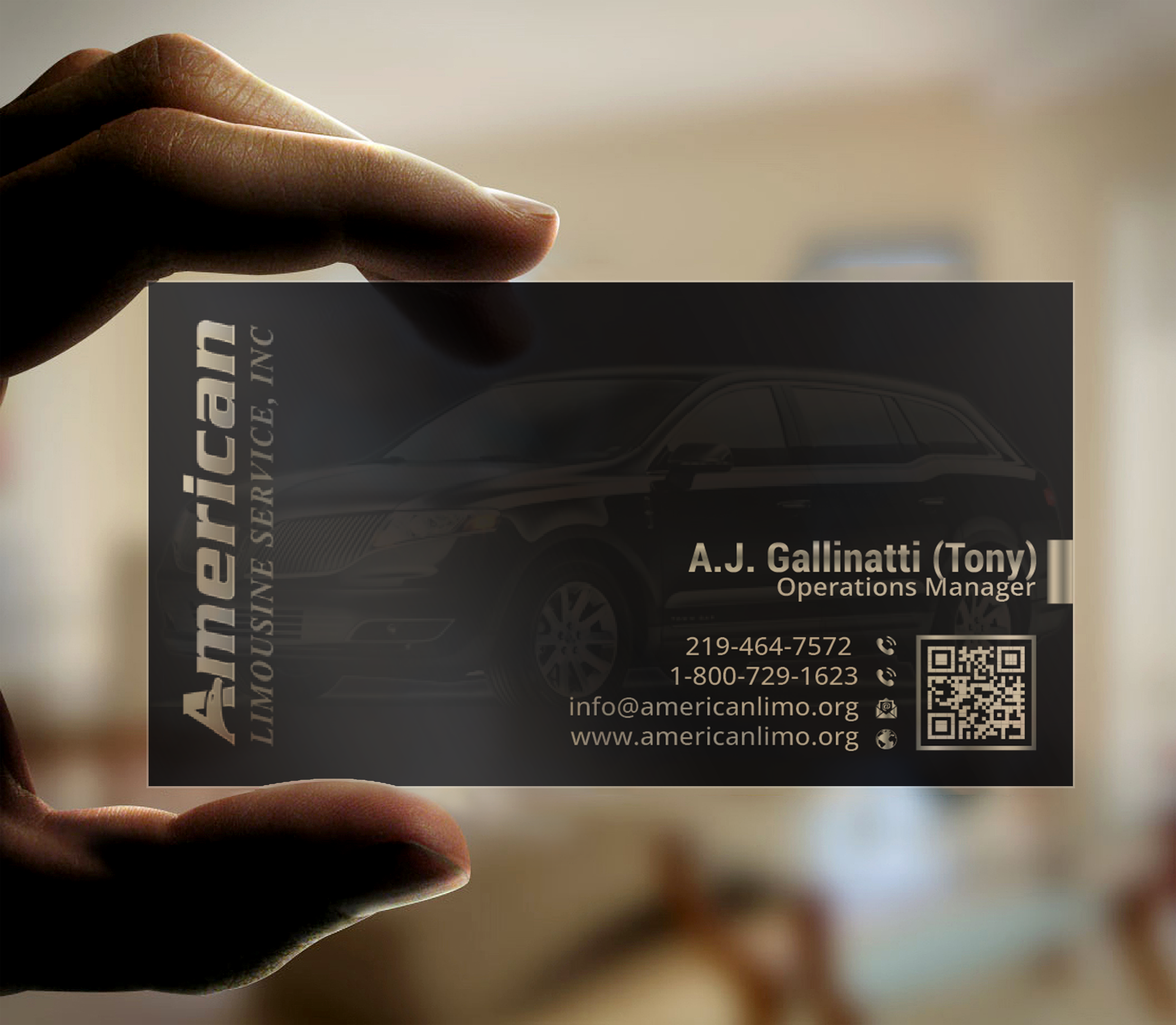 Business Card Design by DesignerShahadat for AMERICAN LIMOUSINE SERVICE INC. | Design #32223048