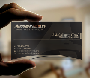 Business Card Design by DesignerShahadat for AMERICAN LIMOUSINE SERVICE INC. | Design: #32223062