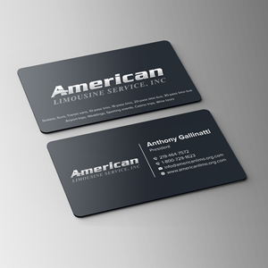 Business Card Design by Bikash Das for AMERICAN LIMOUSINE SERVICE INC. | Design: #32223844