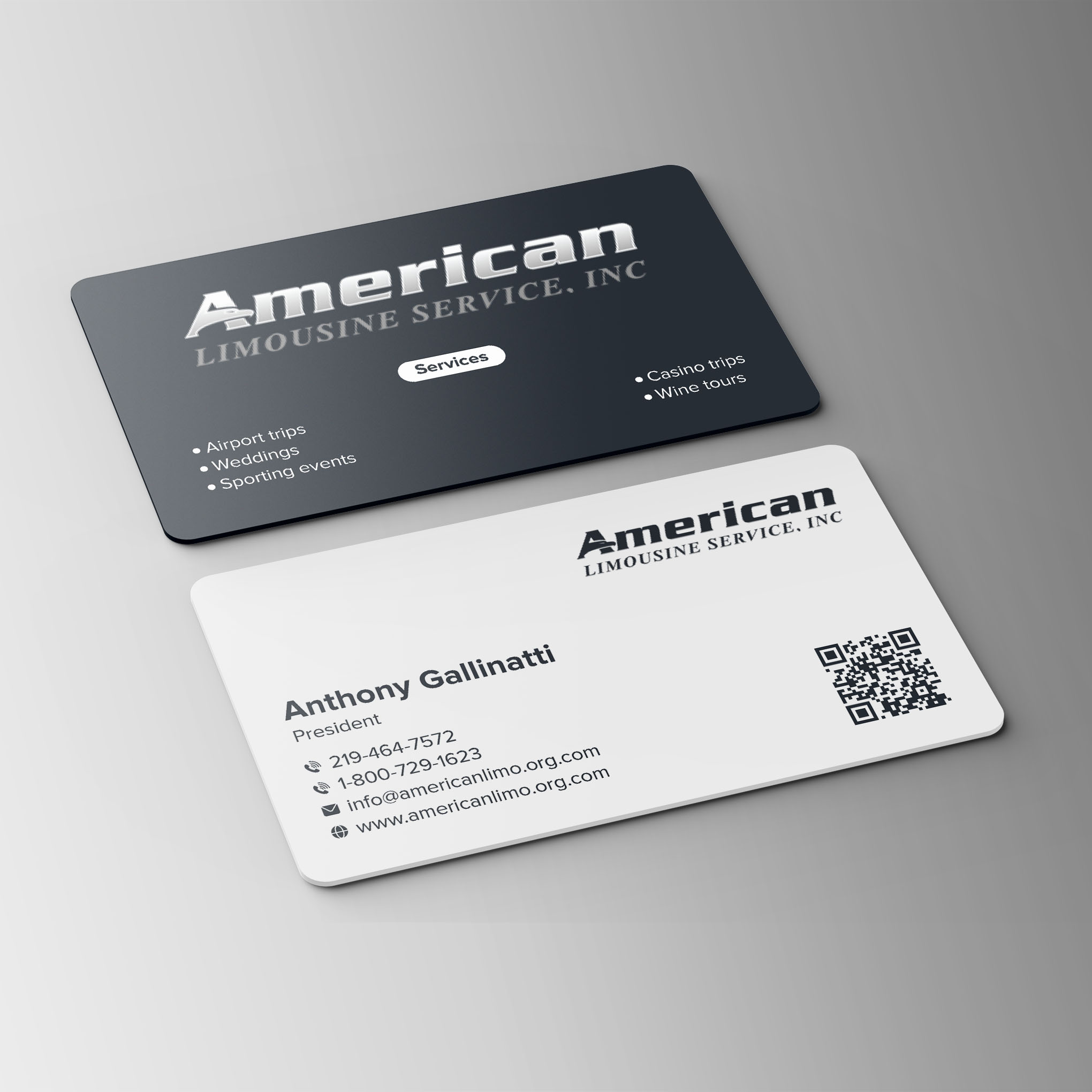 Design de Carte de Visite par Bikash Das pour AMERICAN LIMOUSINE SERVICE INC. | Design #32224899
