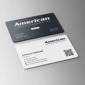 Business Card Design by Bikash Das for AMERICAN LIMOUSINE SERVICE INC. | Design: #32224899