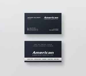 Business Card Design by logodentity for AMERICAN LIMOUSINE SERVICE INC. | Design: #32220478