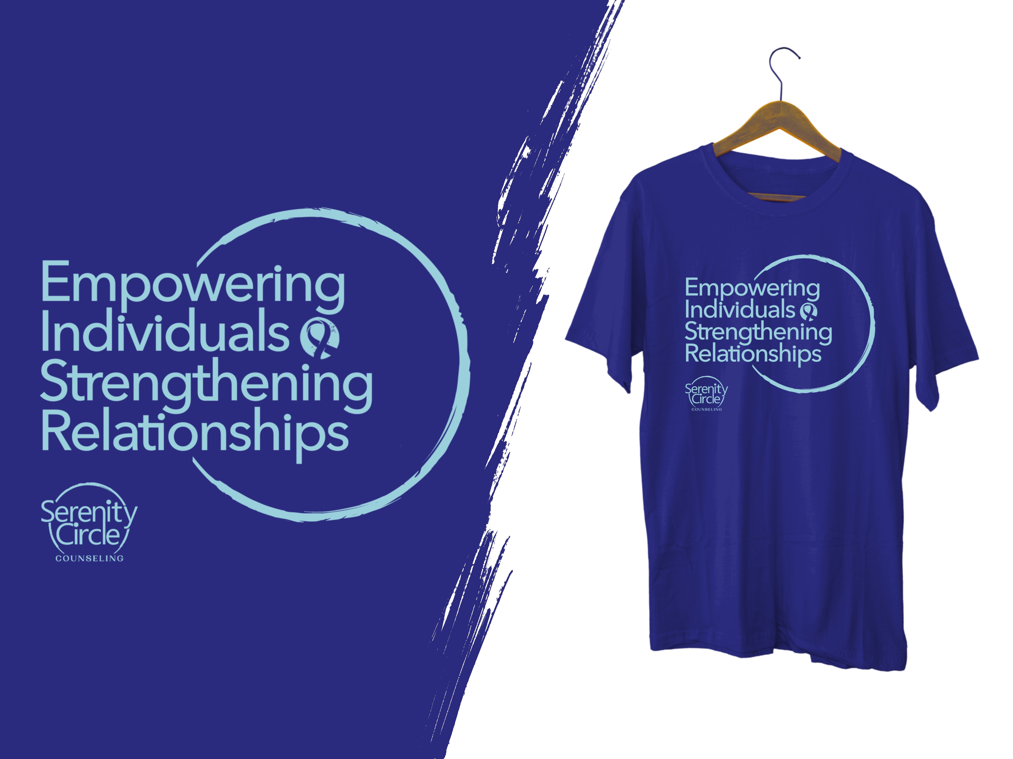 T-shirt Design by Letterdot for Serenity Circle Counseling | Design #32227909