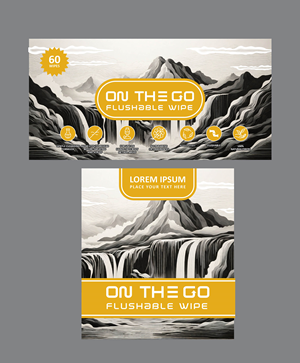 On-the-go, individually packaged flushable wipe packaging 