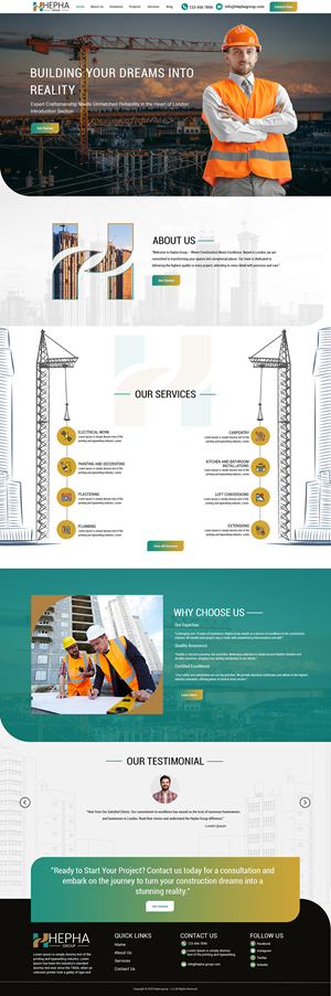 Web Design by Sabarni De designer for this project | Design: #32263459