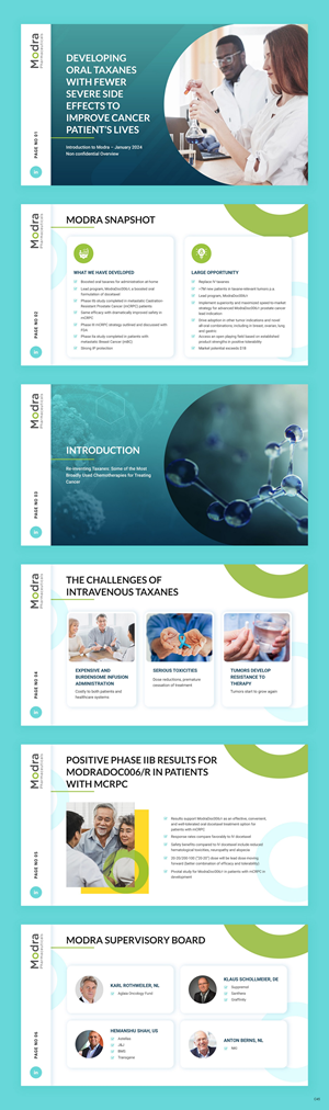 PowerPoint Design by pb for Modra Pharmaceuticals | Design: #32241021