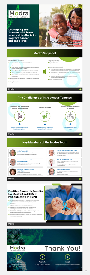 PowerPoint Design by pb for Modra Pharmaceuticals | Design: #32249165
