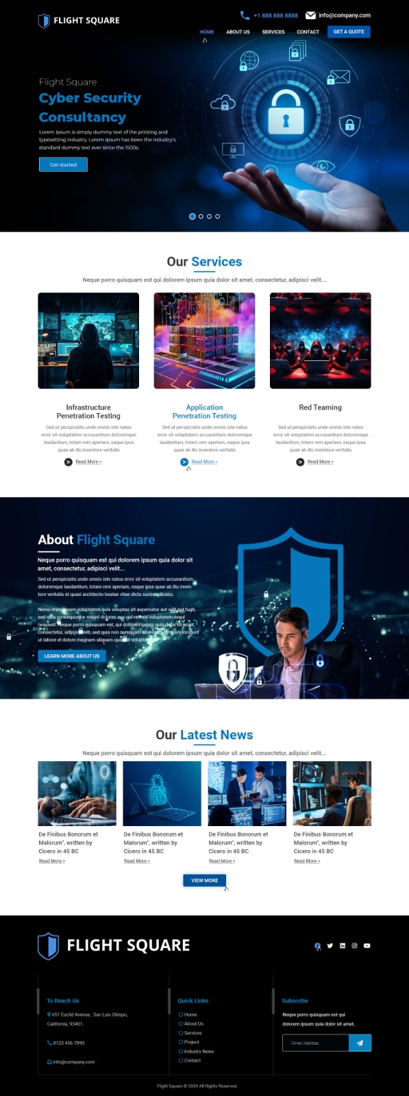 Web Design by RP Digital for Flight Square | Design #32236940