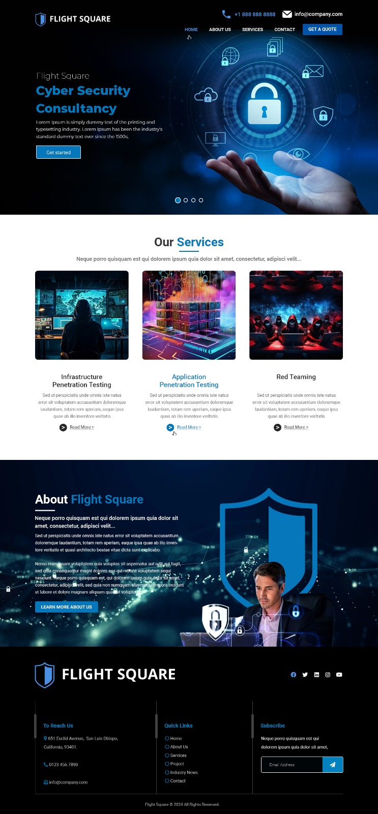 Web-Design von RP Digital für Flight Square | Design #32238044