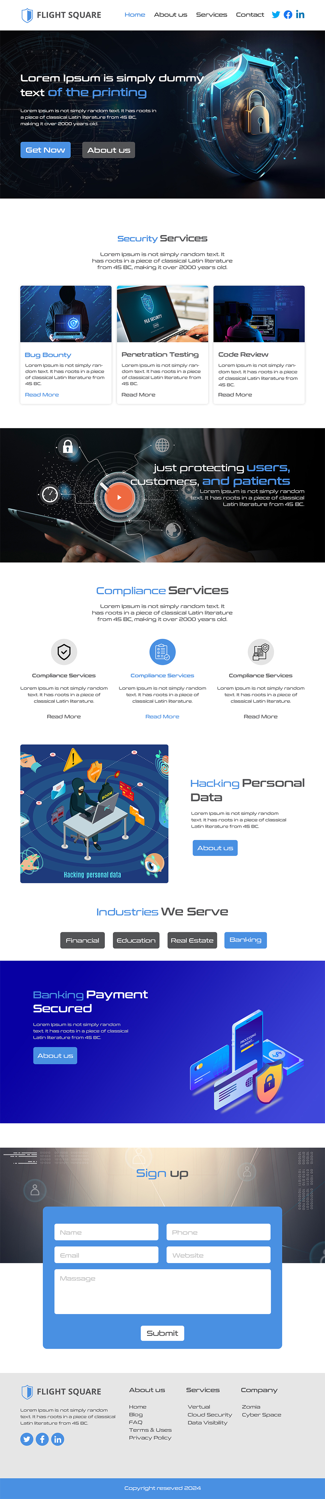 Web Design by sushsharma99 for Flight Square | Design #32237368