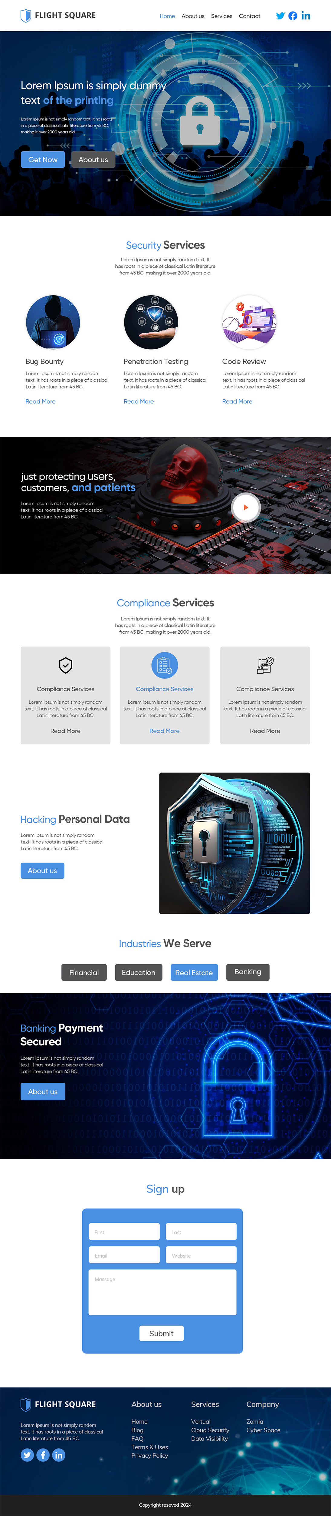 Web Design by sushsharma99 for Flight Square | Design #32237776