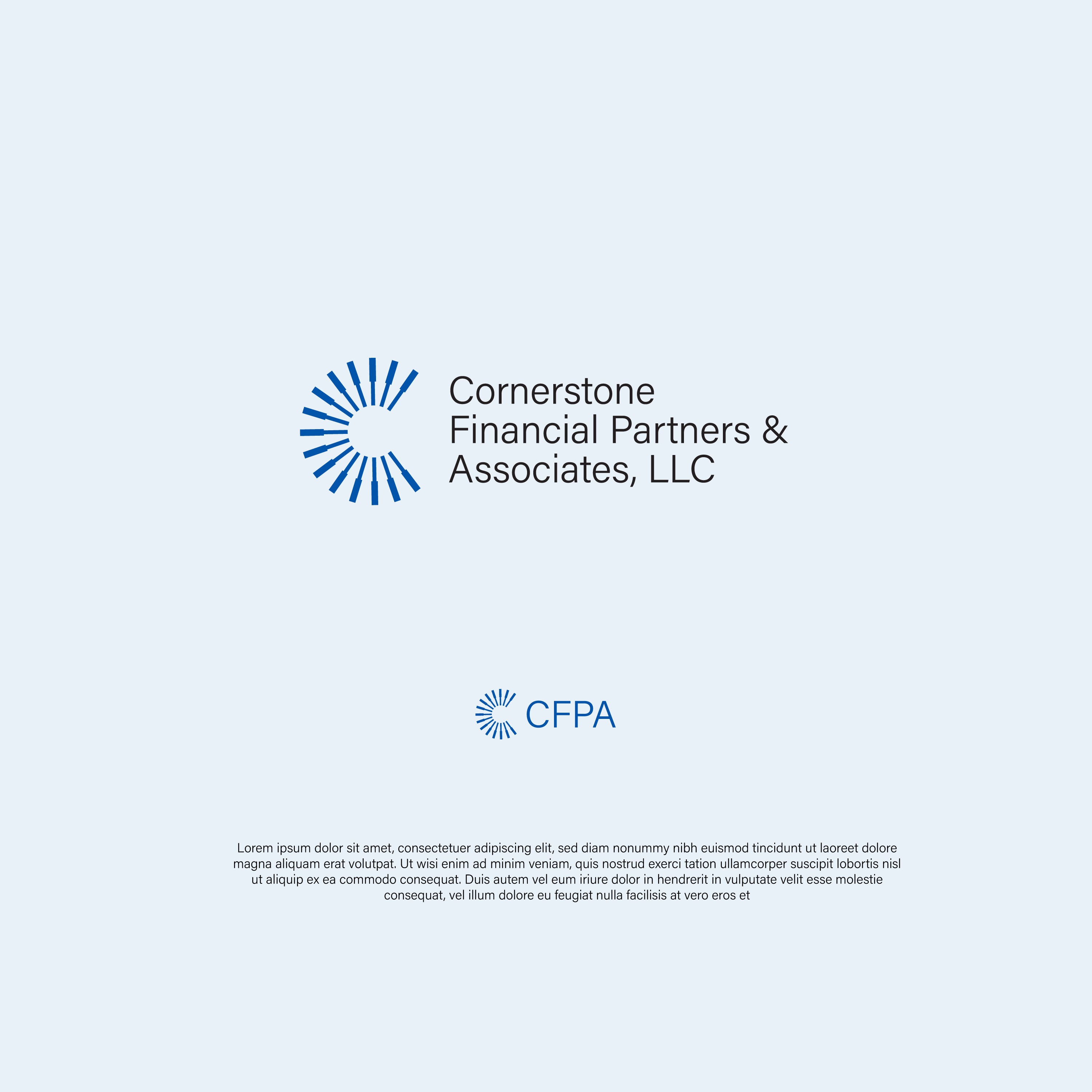 Logo Design by Adnan Bhatti for Cornerstone Financial Partners & Associates LLC | Design #32241378