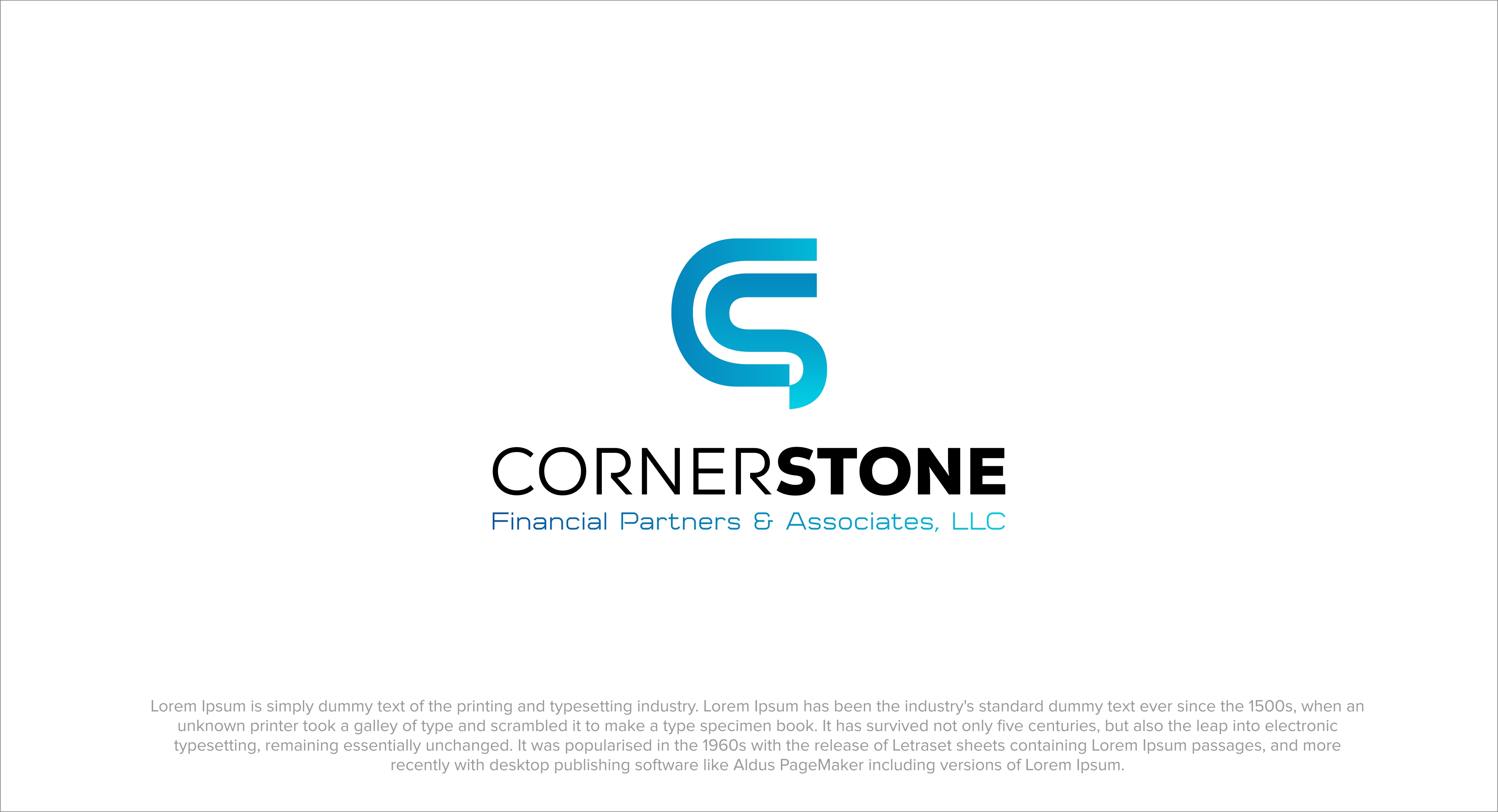 Logo Design by Student_art for Cornerstone Financial Partners & Associates LLC | Design #32279612