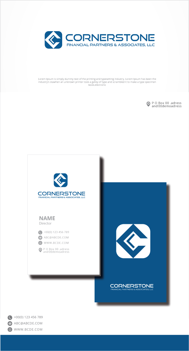 Logo Design by zebronicgraphic for Cornerstone Financial Partners & Associates LLC | Design #32234294