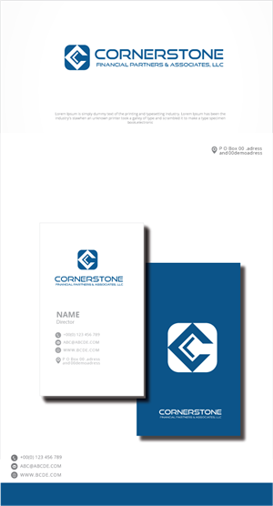 Logo-Design von zebronicgraphic für Cornerstone Financial Partners & Associates LLC | Design: #32234294