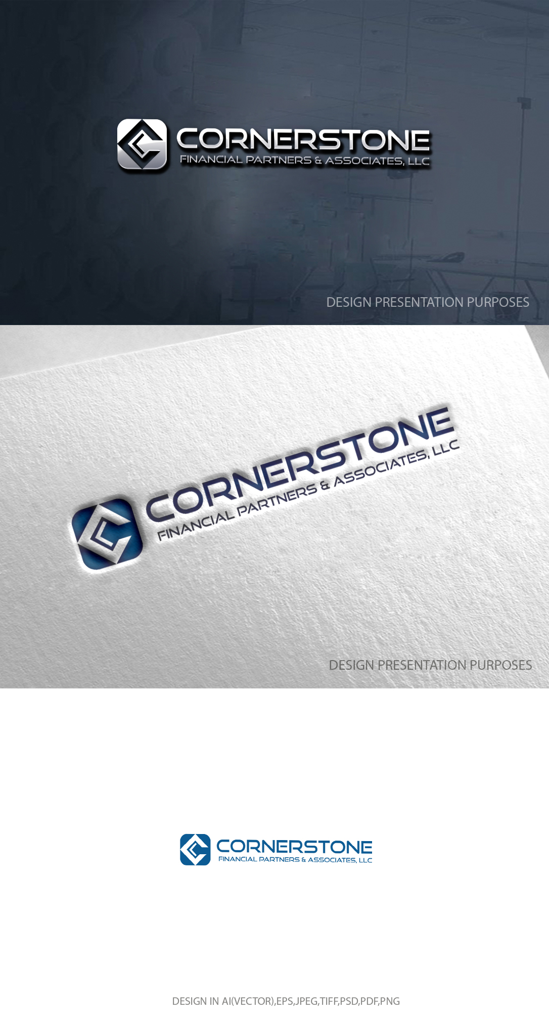 Logo Design by zebronicgraphic for Cornerstone Financial Partners & Associates LLC | Design #32234296