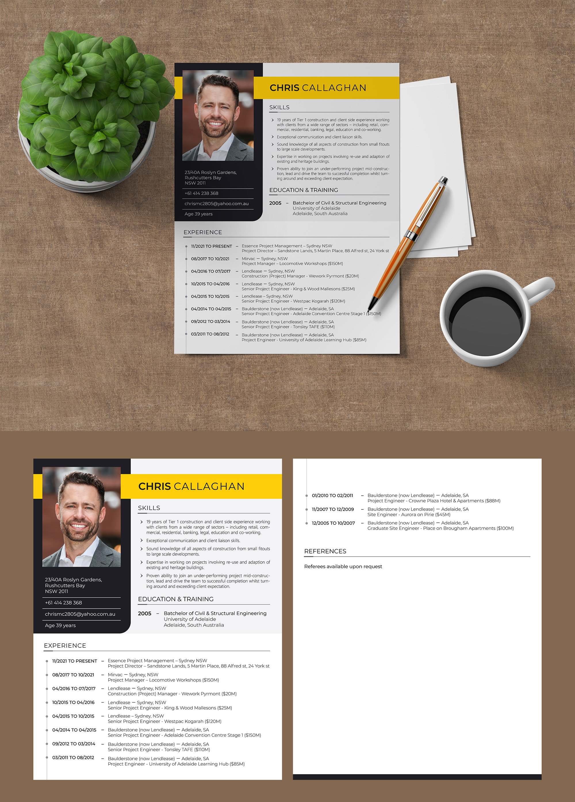 Resume Design by JanuXart for this project | Design #32279388