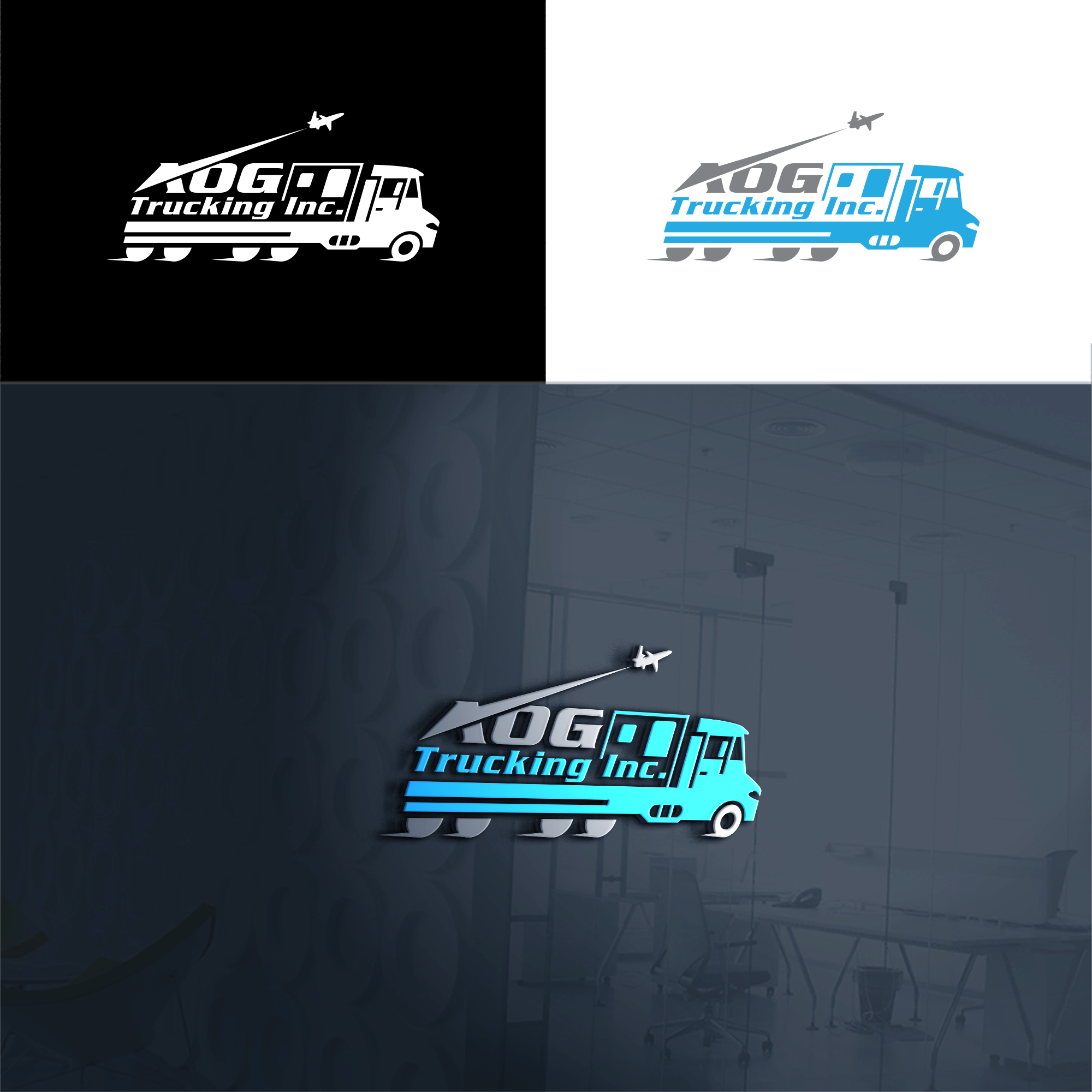 Logo Design by RA-bica for AOG Trucking Inc | Design #32245233