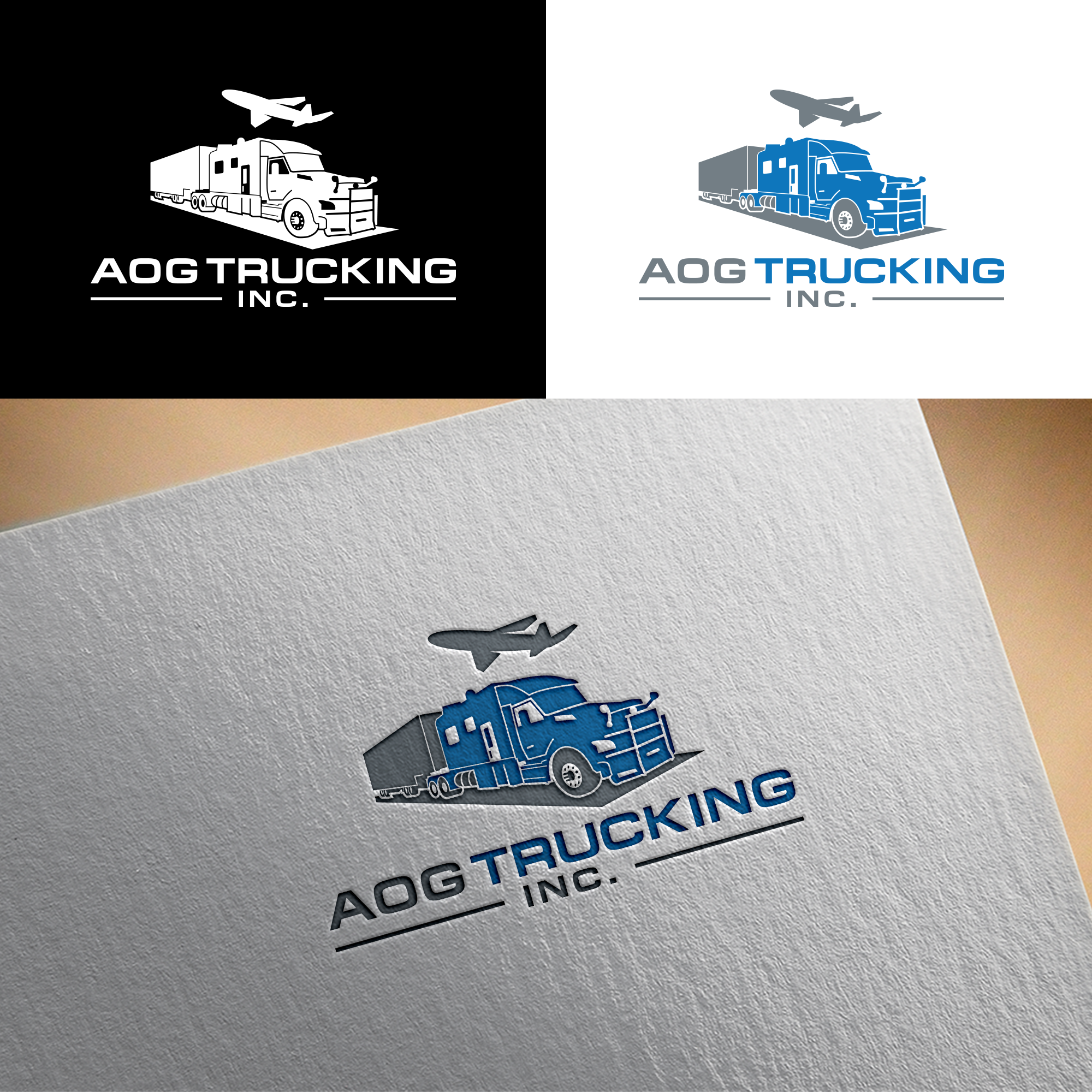 Logo Design by RA-bica for AOG Trucking Inc | Design #32245250