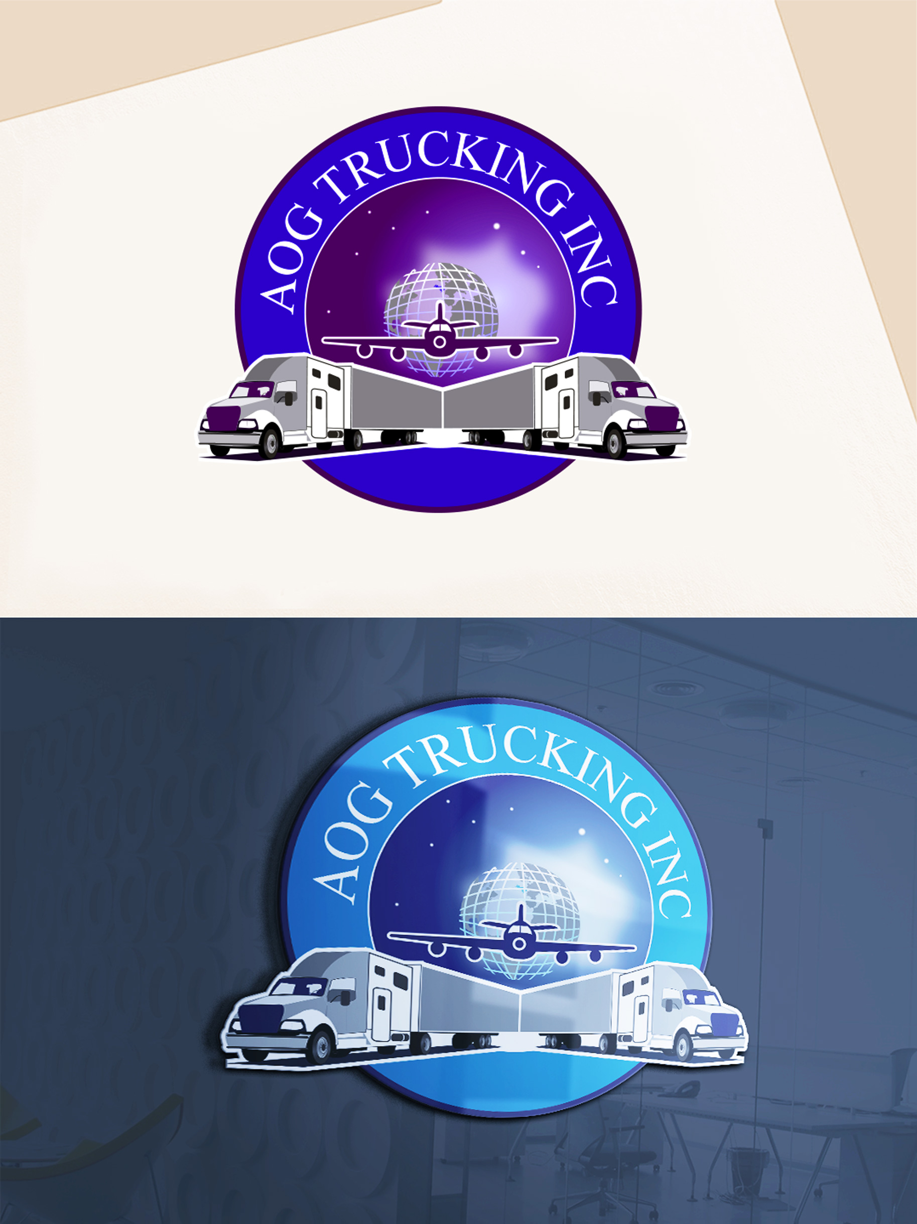 Diseño de Logo por Wonderful design para AOG Trucking Inc | Diseño #32245874