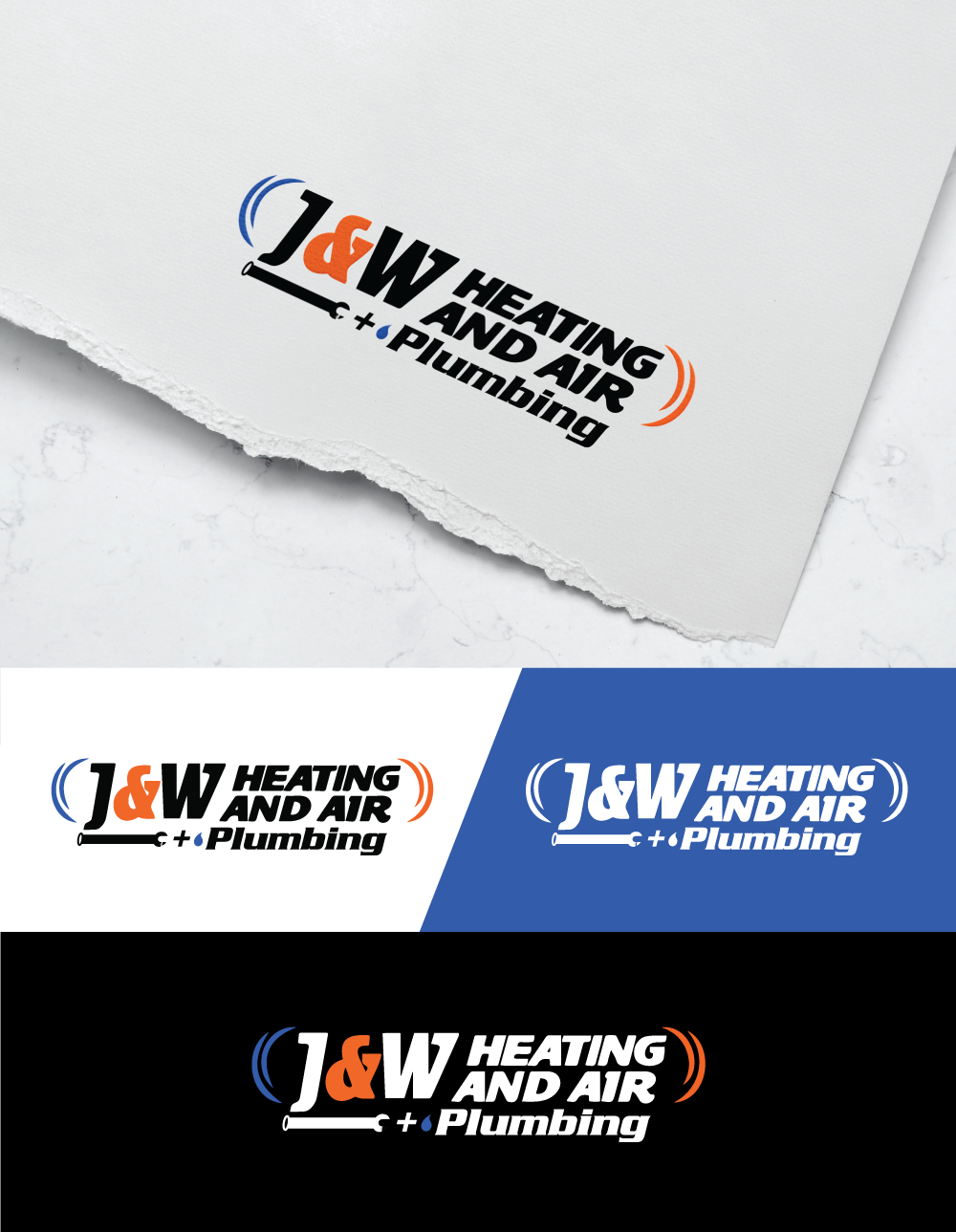 Diseño de Logo por Digi_Design555 para J&W Heating and Air | Diseño #32284323