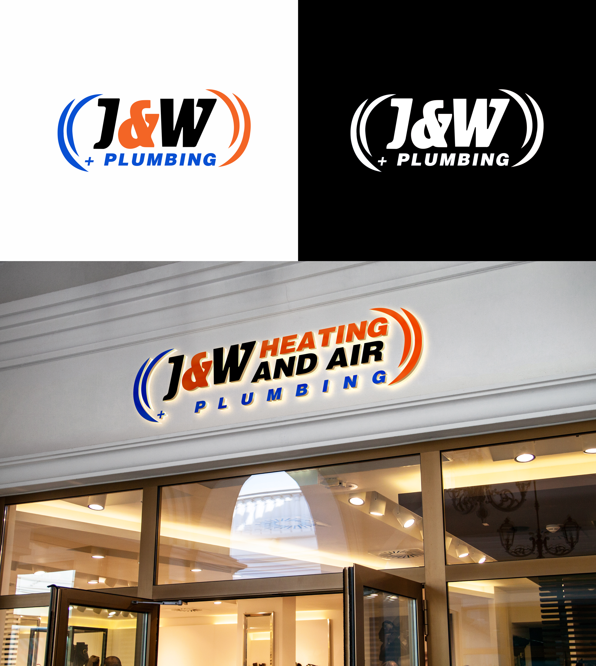Logo Design by RA-bica for J&W Heating and Air | Design #32245275