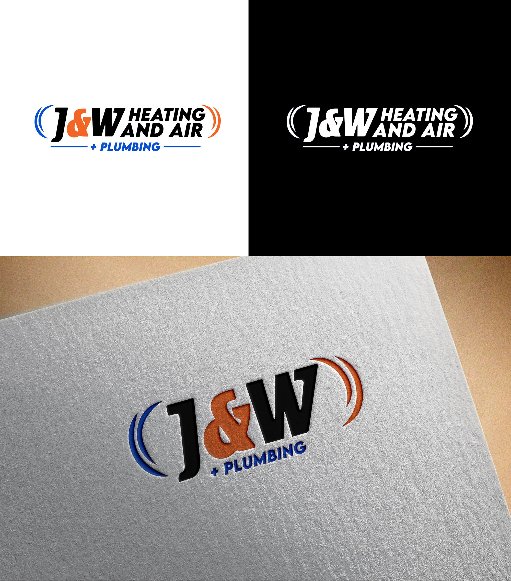 Logo Design by RA-bica for J&W Heating and Air | Design #32245276