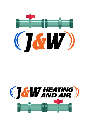 Logo Design by Jaka Suharno for J&W Heating and Air | Design: #32252824