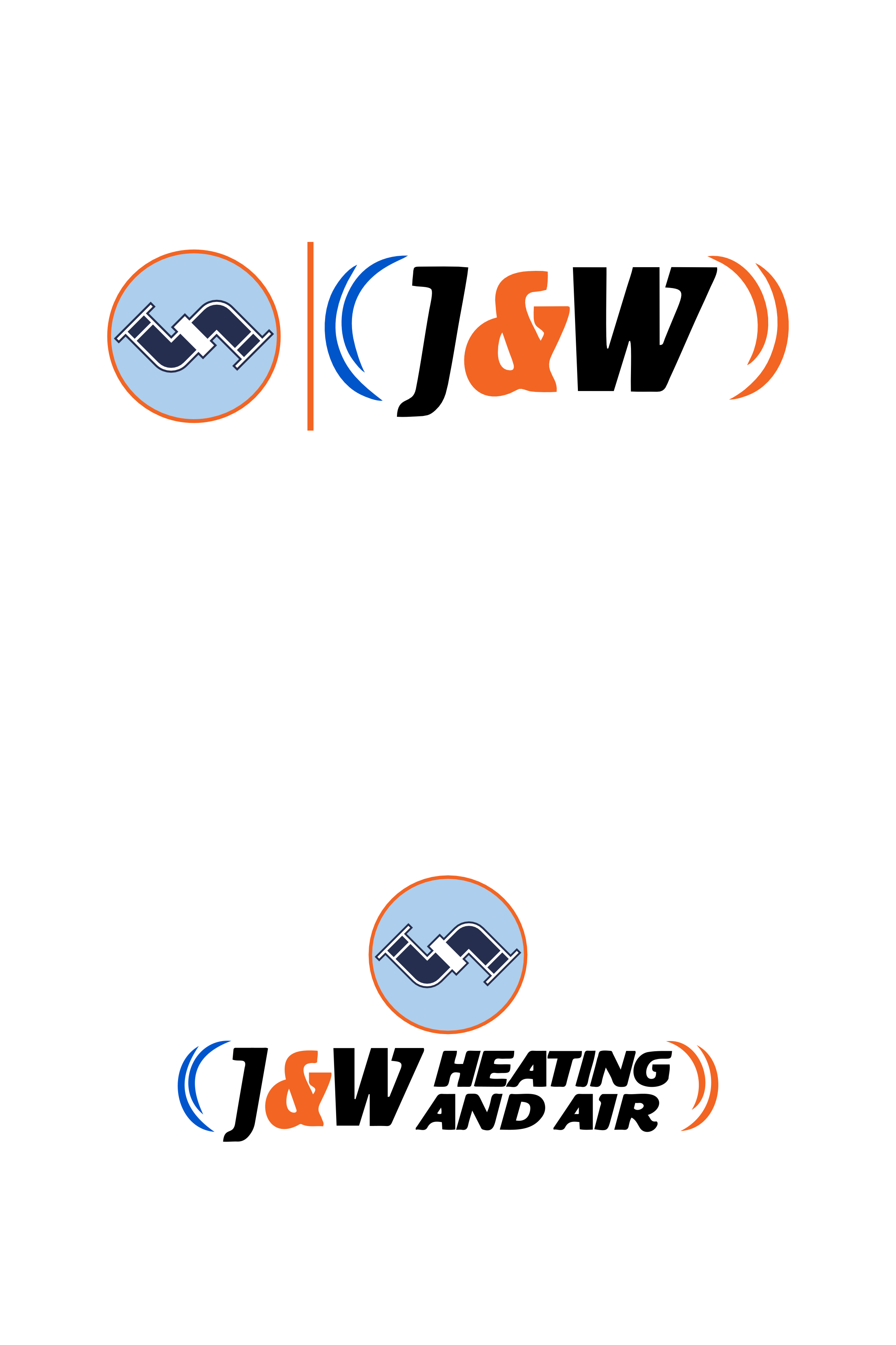 Logo Design by Jaka Suharno for J&W Heating and Air | Design #32253111
